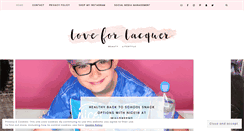 Desktop Screenshot of loveforlacquer.com